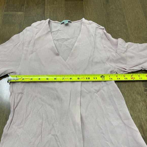 COS Cross Over Front V-neck Pale Pink Blouse sz 4 - Picture 10 of 12